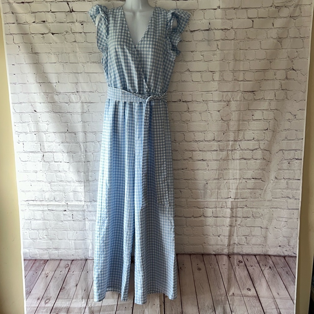 Aura Women's Plaid Jumpsuit